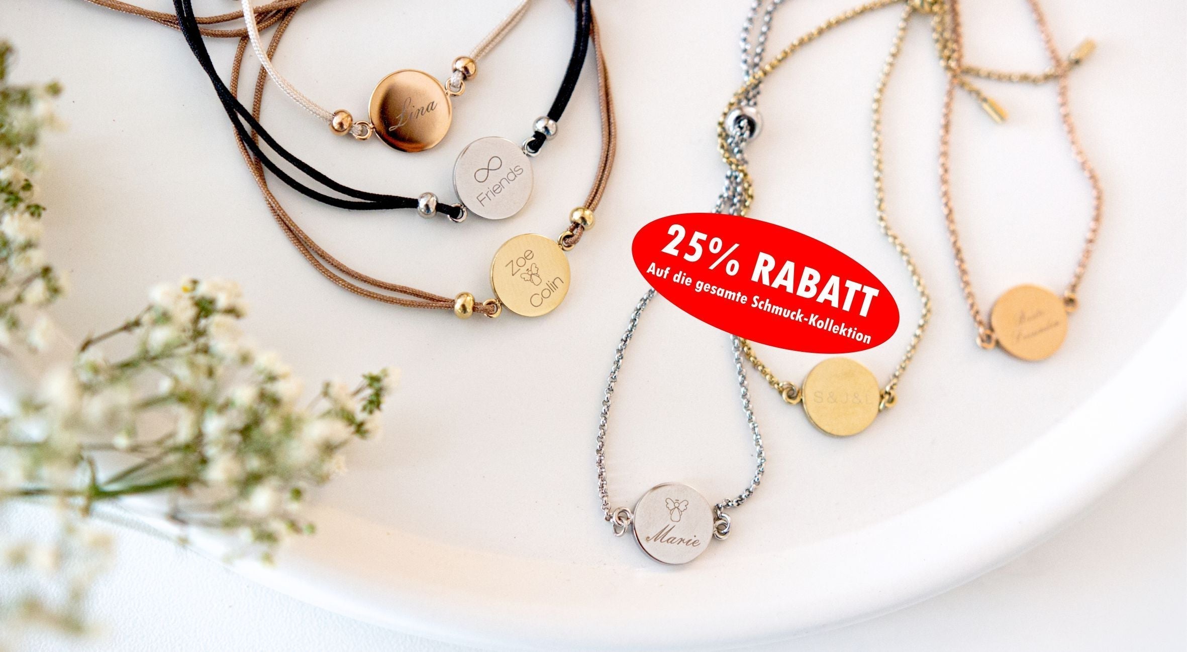 Leonardo Schmuck mit Gravur 25% Rabatt
