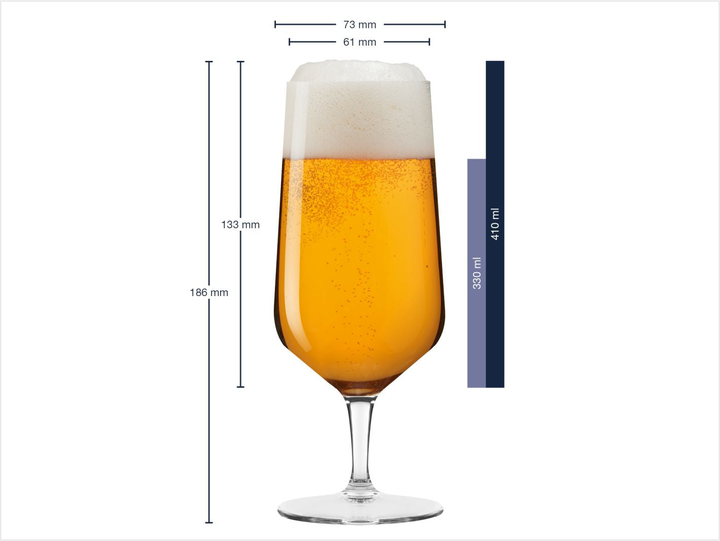 Bierglas PUCCINI 410ml mit Gravur