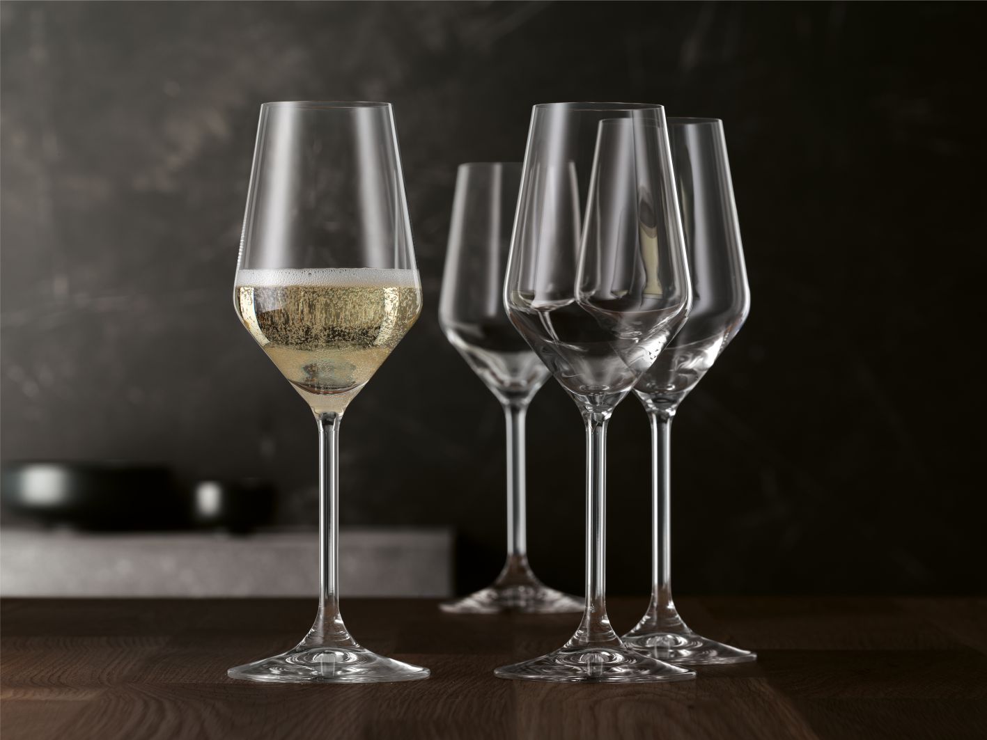 Champagnerglas mit Gravur zum Mädelsbend