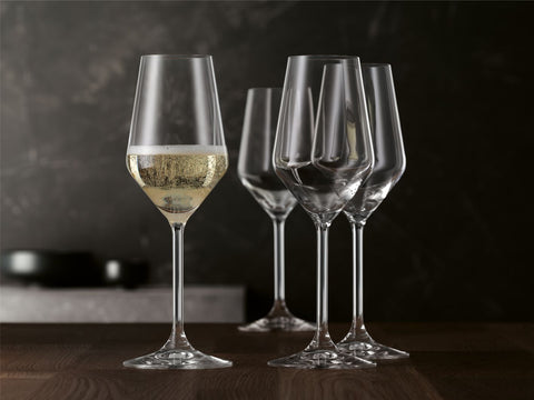 Champagnerglas mit Gravur zum Mädelsbend