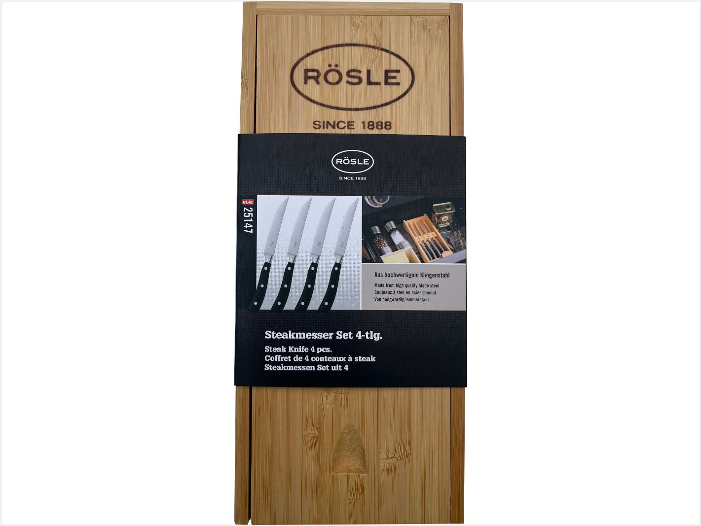 Steakmesser Set 4tlg. mit Gravur
