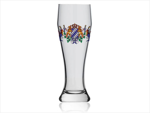 Rastal Weizenbierglas mit aufgedrucktem Bayern Wappen